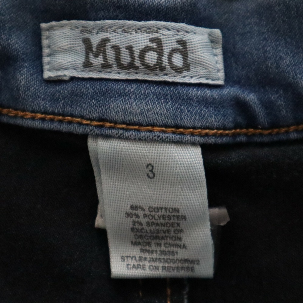 Mudd Jeans Womens 3 Skinny Tapered 5-Pocket Stretch Flex Denim Blue - Picture 8 of 9
